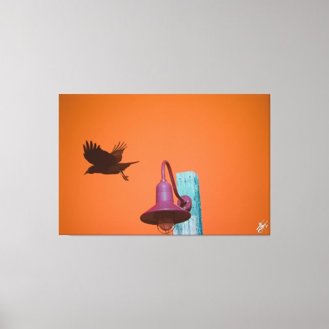 Toile Langley Crow sur la série Light Post #2 (Recto)