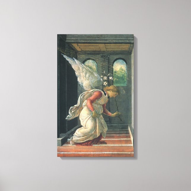 Toile L'Annonciation (détail de l'ange) de Sandro Bottic (Recto)