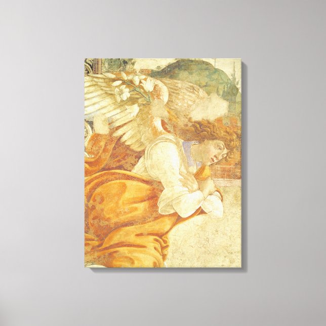 Toile L'Annonciation, détail de l'Archange (Recto)