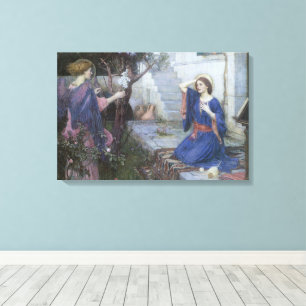 Toile L'Annonciation par John William Waterhouse