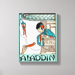 Toile Lanterne magique Vintage Aladdin