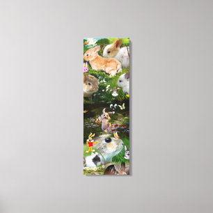 Toile Lapin/Bébé Lapin Famille Animaux de ferme