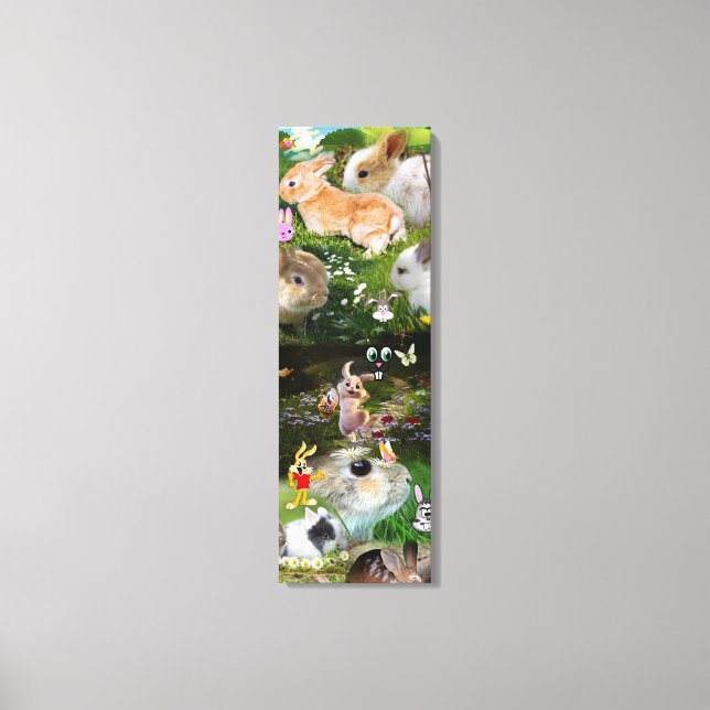 Toile Lapin/Bébé Lapin Famille Animaux de ferme (Recto)