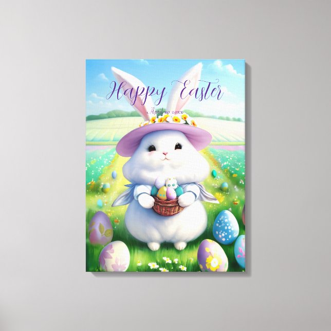 Toile Lapin de Pâques Mignon 01 (Recto)
