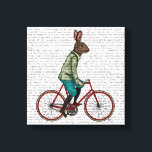 Toile Lapin En Vélo<br><div class="desc">Animaux et nature</div>