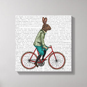 Toile Lapin En Vélo