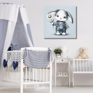 Toile Lapin Garçon Whimsical