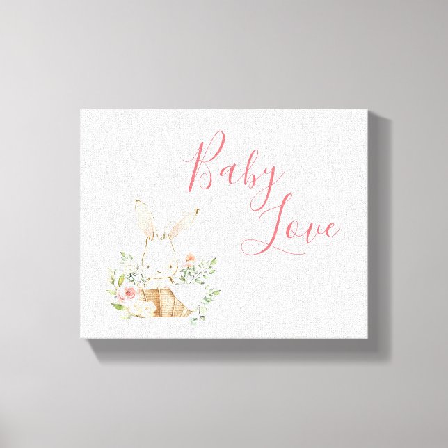 Toile Lapin rose animal lapin (Recto)