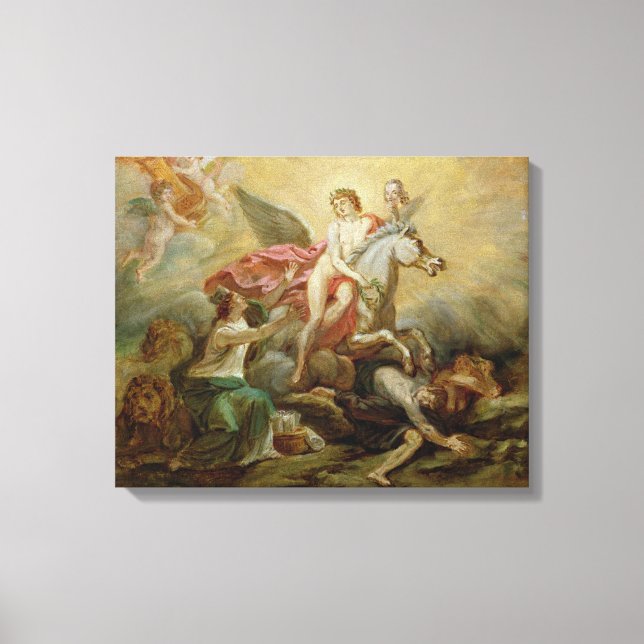 Toile L'apothéose de Voltaire, 1778 (Recto)