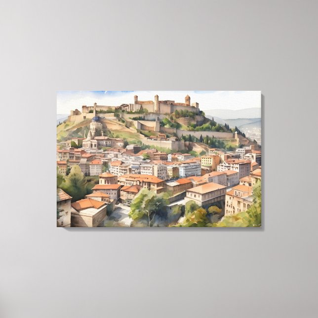 Toile L'aquarelle de Tbilissi (Recto)