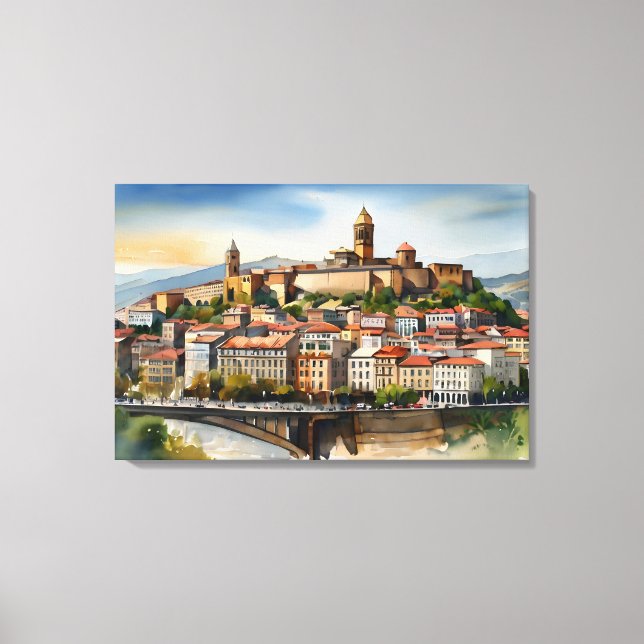 Toile L'aquarelle de Tbilissi (Recto)