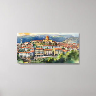 Toile L'aquarelle de Tbilissi