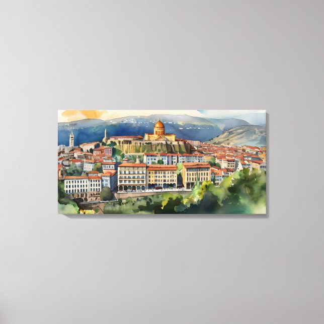 Toile L'aquarelle de Tbilissi (Recto)