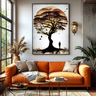 Toile L'arbre des secrets silencieux