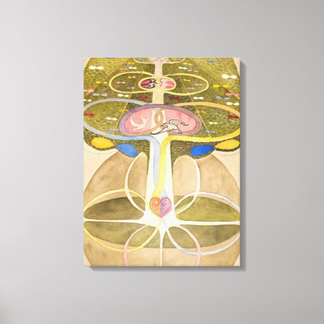 Toile L'arbre du savoir par Hilma af Klint (Recto)