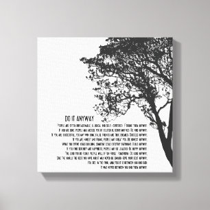 Toile L'arbre noir et blanc le font quand même