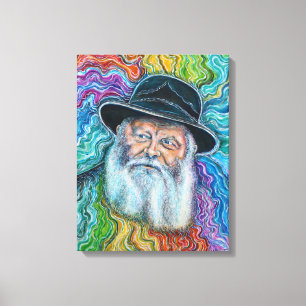 Toile L'arc-en-ciel Lubavitcher Rebbe Rebbe