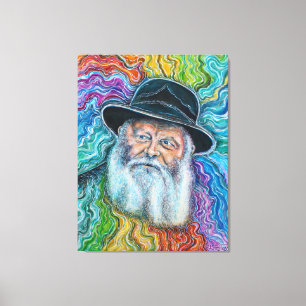 Toile L'arc-en-ciel Lubavitcher Rebbe Rebbe