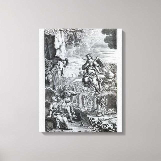 Toile L'archange Uriel informe Gabriel (Recto)