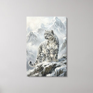 Toile L'Archétype du Protecteur du Léopard des Neiges