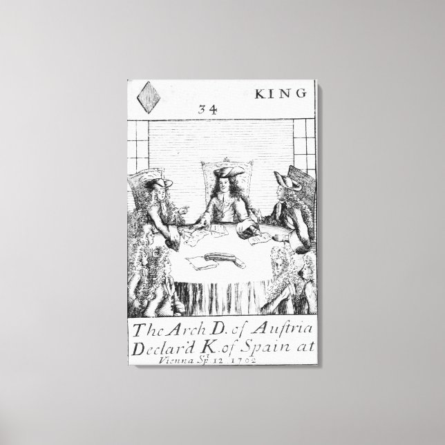 Toile L'archiduc d'Autriche déclara roi d'Espagne (Recto)
