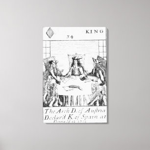 Toile L'archiduc de l'Autriche a déclaré le roi de