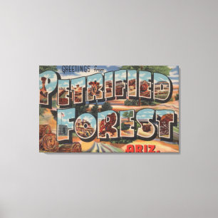 Toile L'Arizona - forêt Petrified - grande lettre