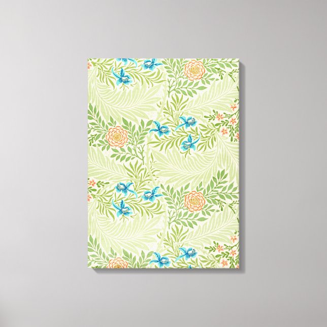 Toile Larkspur Motif (par William Morris) (Recto)