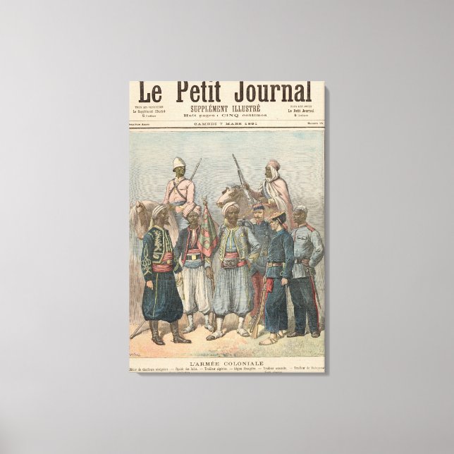 Toile L'armée coloniale (Recto)