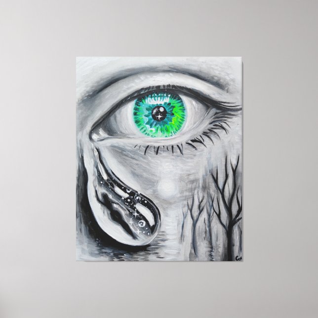 Toile Larmes pour une âme perdue (Recto)