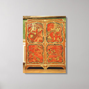Toile L'Armoire avec la laque rouge du Chinoiserie
