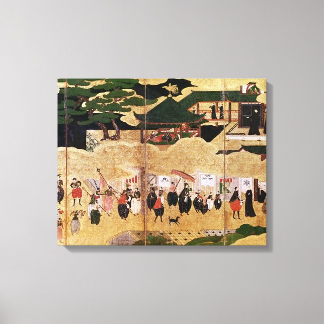 Toile L'arrivée des Portugais au Japon 2 (Recto)