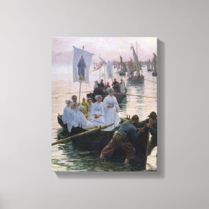 Toile L'arrivée du cortège de St Anne