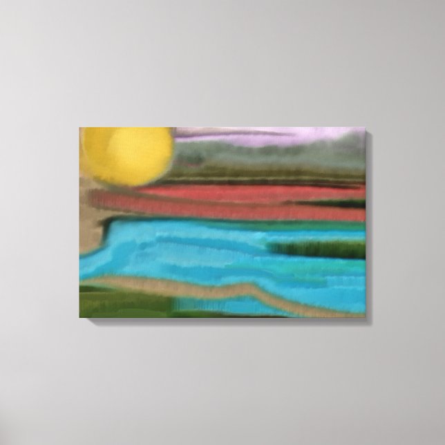 Toile L'art Abstrait de la Sierra Sunrisei (Recto)