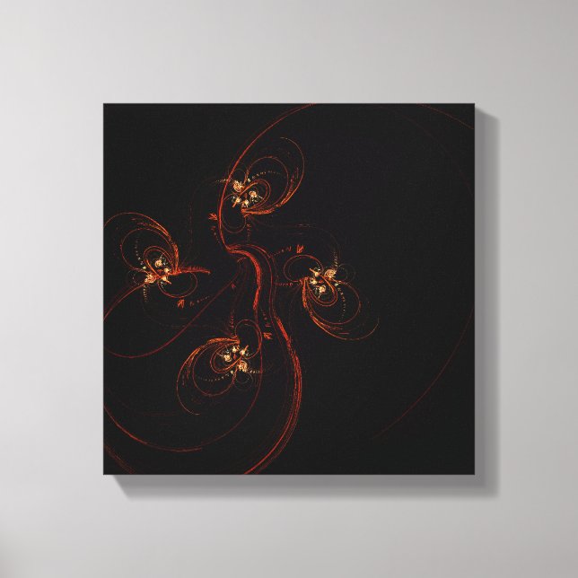 Toile L'art Abstrait noir et blanc (Recto)