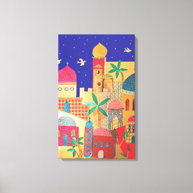 Toile L'Art Coloré De Jérusalem (Recto)