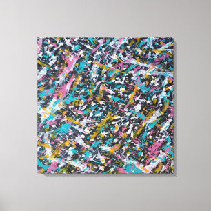 Toile L'art de l'ombre sur le noir