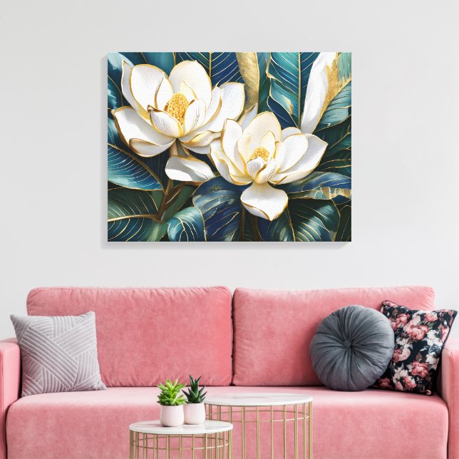 Toile L'art de Magnolia (Insitu(Salon))