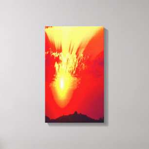 Toile L'art du coucher du soleil