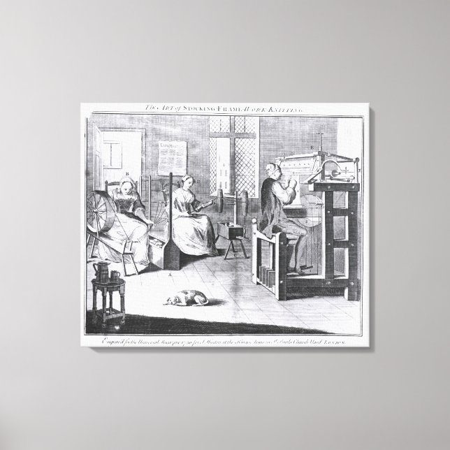 Toile L'art du stockage-cadre-travail-Tricot (Recto)