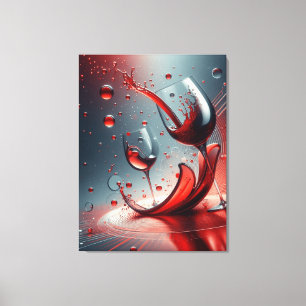 TOILE L'ART DU VIN DE CANVA WALL