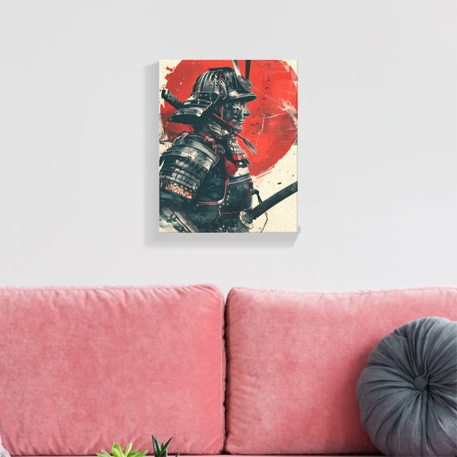 Toile L'art guerrier de Samurai (Insitu(Salon))