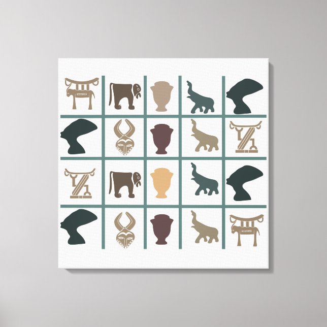 Toile L'art tribal abstrait africain (Recto)