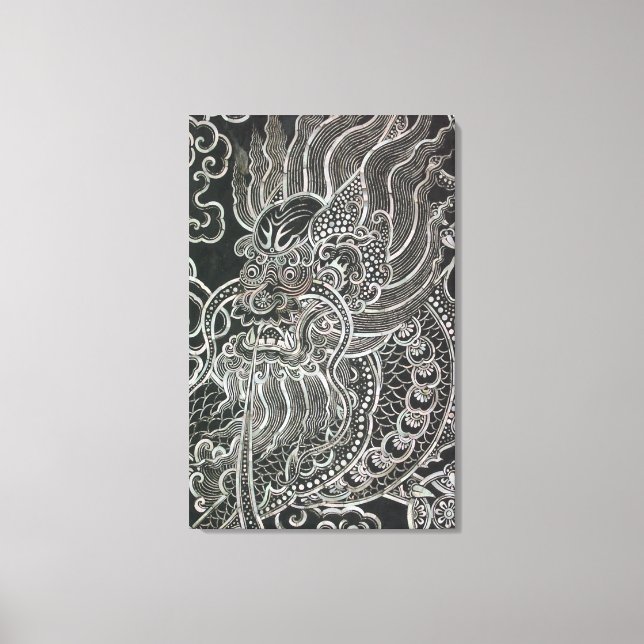 Toile L'art tribal du Dragon vintage (Recto)