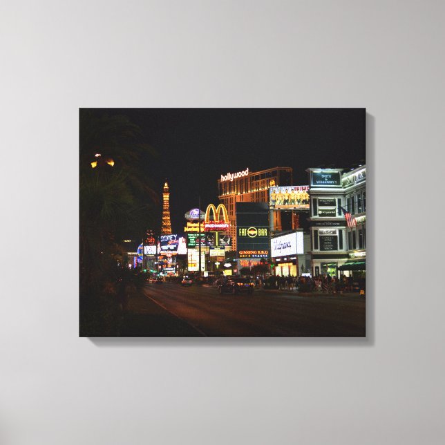 Toile Las Vegas la nuit (Recto)
