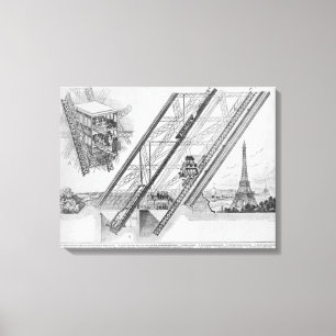 Toile L'ascenseur d'Otis dans Tour Eiffel