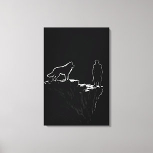 Toile L'Ascension Finale – Mentalité de Loup Solitaire M