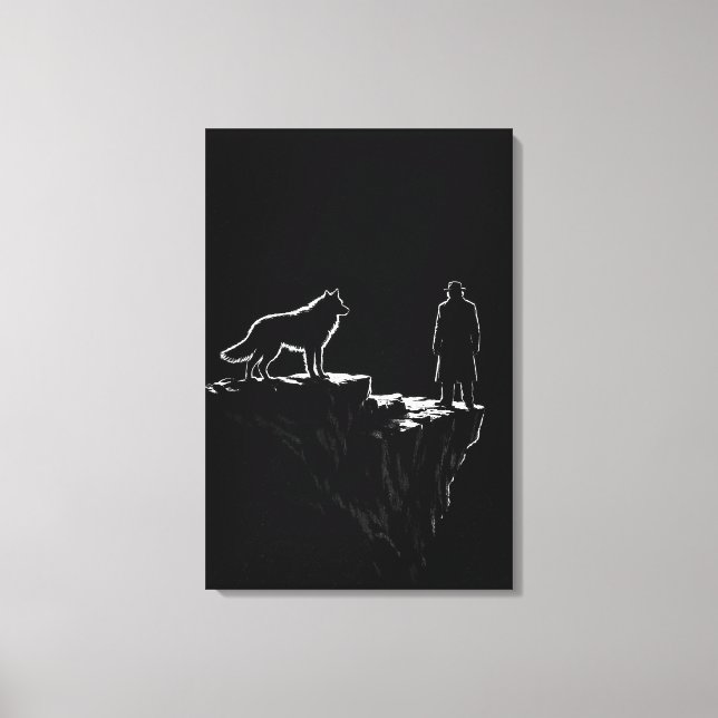 Toile L'Ascension Finale – Mentalité de Loup Solitaire M (Recto)