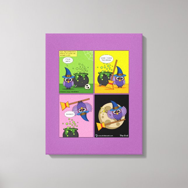 Toile L'Assistant Apprentice - Cleaning Comic (Recto)