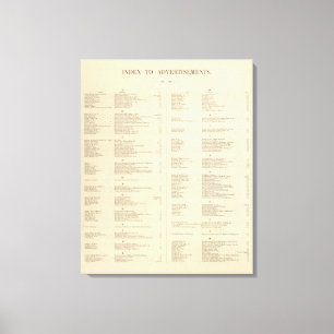 Toile L'atlas américain de Colton de page titre de verso